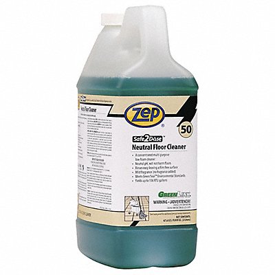 ZEP MFG# N68201, Floor Cleaner Liquid 2 L Bottle PK4