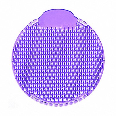 TOUGH GUY MFG# 55FJ84, Urinal Screen Round Purple 2 lb PK10