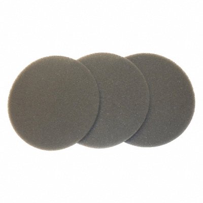 METROVAC MFG# P10129, Disc Filter Foam Dry 3-7/8 L PK3