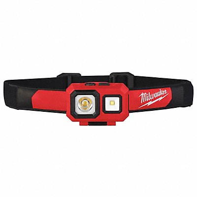 MILWAUKEE MFG# 2104, GenPurp Headlamp Plastic Black Red 450lm