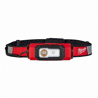 MILWAUKEE MFG# 211621, GenPurp Headlamp Plastic Black Red 600lm