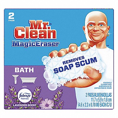 MR. CLEAN MFG# 51107, Cleaning Pad 4 5/8 in L White PK8