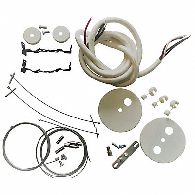 LUMINATION MFG# KITSUSPMOUNTPWRFINISHED10FTWHTE, Cable Mounting Kit 10 ftL 2 W 1 1/4 H