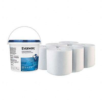 EVERWIPE MFG# B01690, Dry Wipe Roll Chem-Ready Refill 90ct PK6