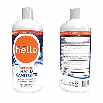 PANTERO MFG# JTL4098, Hand Sanitizer Liquid 32 oz PK16