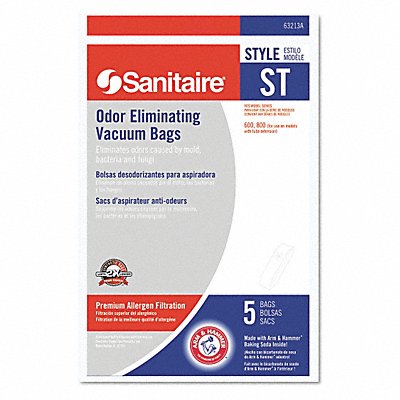 ELECTROLUX SANITAIRE MFG# EUR6321310, Vacuum Bags for Sanitaire Upright PK10