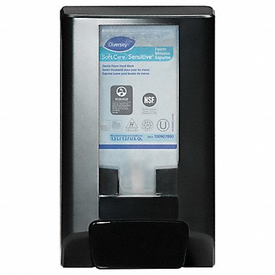 DIVERSEY MFG# D1224700, Hand Soap Dispenser Manual Black PK6