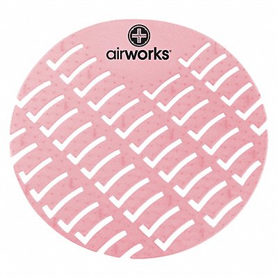 AIR WORKS MFG# AWUS004, Urinal Screen Round Red Strawberry PK60