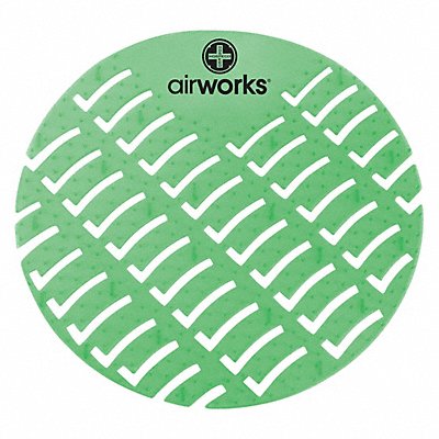 AIR WORKS MFG# AWUS005, Urinal Screen Round Green Evergreen PK60