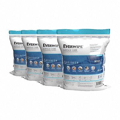 EVERWIPE MFG# 11100, Cleaning Wipes 8 x 6 900 ct PK4