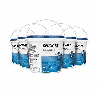 EVERWIPE MFG# CRBKT5PR, Bucket Dispenser White PK5