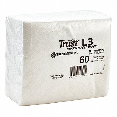 UNIMED MIDWEST INC MFG# TLDW453522, Cleaning Wipes L3 Single-Use Wht PK960