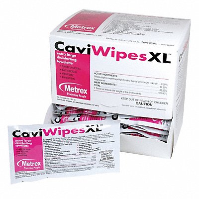 CAVIWIPES MFG# 131155, Disinfecting Wipes 50 ct Packet