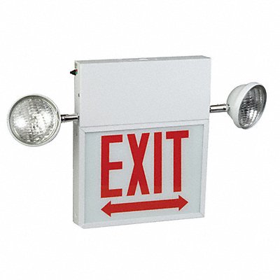 BIG BEAM MFG# LS2ECXL1RWW, Exit Sign LED Red Letter Color 1 Face