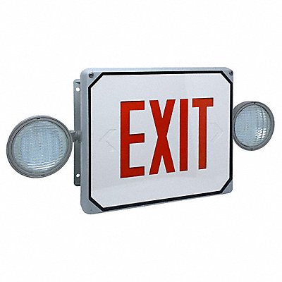 BIG BEAM MFG# LS2E4XL1RW, Exit Sign LED Red Letter Color 1 Face