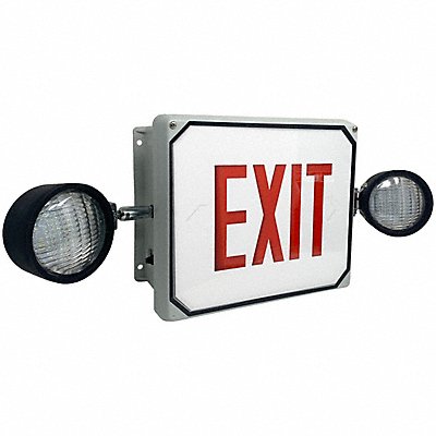 BIG BEAM MFG# LS2E4XL1RWFSH, Exit Sign LED Red Letter Color 1 Face