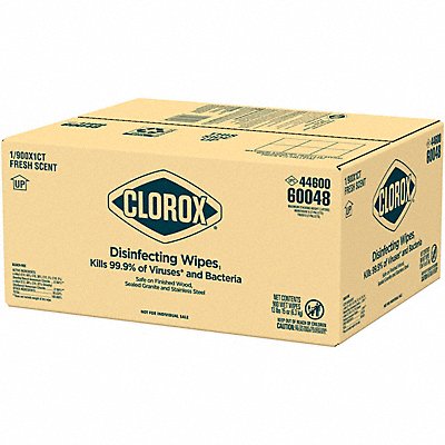 CLOROX MFG# 60048, Disinfecting Wipes Quat Packet PK900