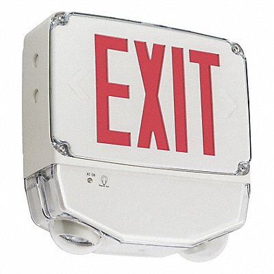 LITHONIA LIGHTING MFG# WLTC1RTPSM4, LED Wet Location Emergency Light/Exit