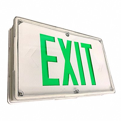 CHLORIDE MFG# 60MLA3GW, LED Exit Sign Wht 13 57/64 4.7W