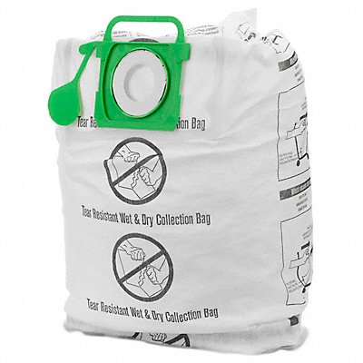 SHOP-VAC MFG# 9021533, Vacuum Bags Non-Reusable Wet/Dry PK2