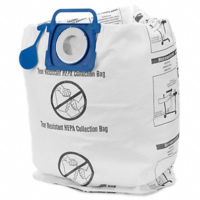 SHOP-VAC MFG# 9021733, Vacuum Bags Non-Reusable Dry Cloth PK2