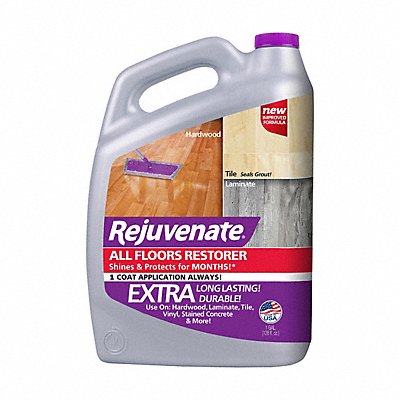 REJUVENATE MFG# HGR51280, All Floors Cleaner Clear 1 gal