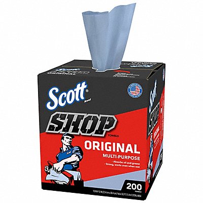 SCOTT MFG# 75190, Dry Wipe 1600ct. Pop-Up Box Blue PK8