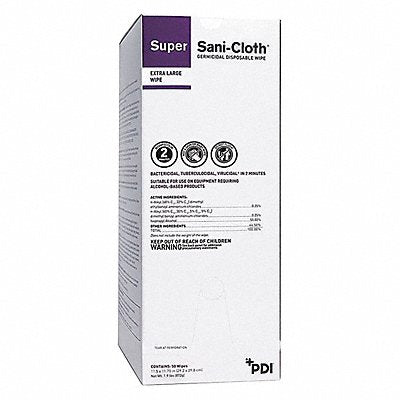 SANI PROFESSIONAL MFG# PSCI077295, Disinfecting Wipes 50 ct Packet PK50