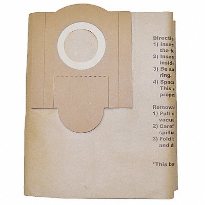 FEIN MFG# 913038K01, Vacuum Bag Paper 1-Ply Reusable PK3