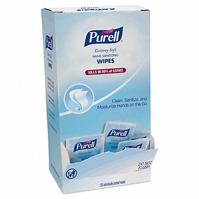 PURELL MFG# 902712, Sanitizer Wipes Box 7 x 5