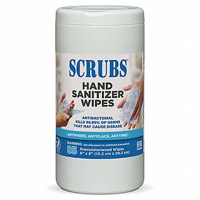 SCRUBS MFG# 90985, Sanitizer Wipes Canister 6 x 8