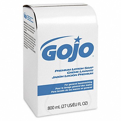 GOJO MFG# 910612, Hand Soap Cartridge Lotion 800 mL PK12