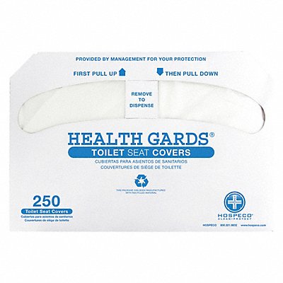 HOSPECO MFG# HG5000, Toilet Seat Cover Half Fold PK20