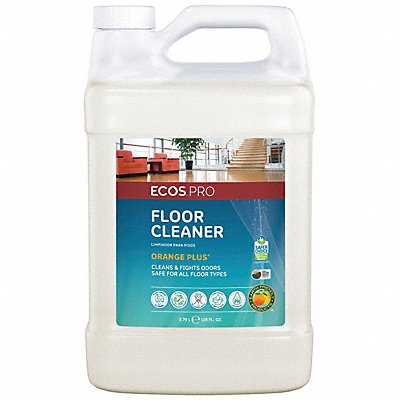 ECOS PRO MFG# PL929504, Floor Cleaner Orange Liquid PK4