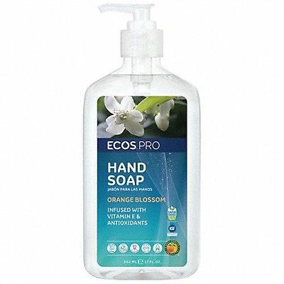 ECOS PRO MFG# PL94846, Hand Soap CLR 17 oz Orange Blossom PK6