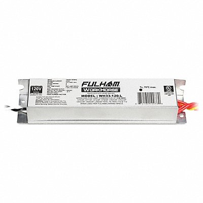 FULHAM FIREHORSE MFG# WH33120L, FLUOR Ballast Electronic Instant 65W